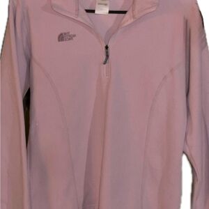 The North Face Big Kids Girl’s Size XL Light Pink Half-Zip Fleece